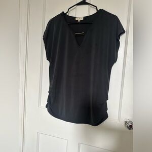 Love J Blouse Size X-Large With Gold Keyhole Neckline